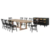 Coaster Fine Furniture 108541-S10B Middleton - 10 Piece Extension Leaf Dining Set - Natural Brown