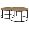 Coaster Fine Furniture 736030 Lainey - 2 Piece Round Nesting Coffee Table - Mango