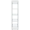 CoasterEssence 805538 Hartford - 5-Shelf Glass Bookshelf - Chrome