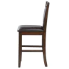 CoasterEssence 115209 Dewey - Upholstered Counter Chair (Set of 2) - Walnut