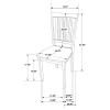 CoasterEveryday 150152 Gomez - 5 Piece Rectangular Dining Table Set - Cappuccino