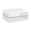 CoasterEssence 703268 Elana - 1-Shelf Rectangular Coffee Table - White High Gloss