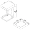 CoasterEssence 900578 Troy - 1-Drawer C-Shaped Side Table Power Outlet - Cappuccino