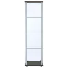 CoasterEveryday 950172 Bellatrix - 4-Shelf Clear Glass Curio Cabinet - Cappuccino