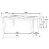 CoasterEveryday 107041 Coleman - Rectangular Dining Table - Rustic Golden Brown