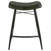 Coaster Fine Furniture 109258 Bayu - Leather Upholstered Counter Stool (Set of 2) - Espresso