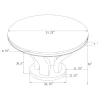 CoasterElevations 107891 Anchorage - Round Glass Top Dining Table - Chrome