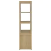 Coaster Fine Furniture 708224 Laurelton - 3-Shelf Media Tower Tall Pier Cabinet - Light Oak