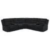 Coaster Fine Furniture 601520 Atkinson - Upholstered Reclining Sectional Sofa - Black