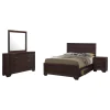 CoasterEveryday 204390Q-S4 Kauffman - Queen 4 Piece Bedroom Set - Dark Cocoa