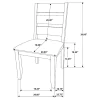 CoasterEveryday 106381-S5 Alston - 5 Piece Rectangular Dining Table Set - Knotty Nutmeg