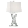 CoasterElevations 923289 Dominick - Tapered Mirrored Acrylic Table Lamp - Silver