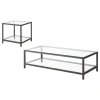 Coaster Fine Furniture 720228-S2 Trini - 2 Piece Coffee And End Table Set - Black