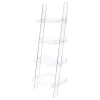 CoasterEssence 801553 Amaturo - 4-Shelf Acrylic Ladder Bookshelf - Clear