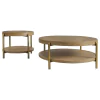 Coaster Fine Furniture 706188-S2 Arini - 2 Piece Round Coffee And End Table Set - Sand Wash