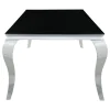 CoasterElevations 115071 Carone - Rectangular Glass Top Dining Table - Black And Chrome