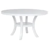 Coaster Fine Furniture 109330-S7 Judd - 7 Piece Round Wood Dining Table Set - Pearl White