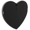 CoasterEssence 961535 Aiko - Heart Shaped LED Light Wall Mirror - Silver