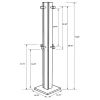 Coaster Fine Furniture 983281 Rikkie - Coat Rack And Mirror - Walnut