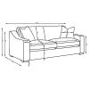 Coaster Fine Furniture 552091-S2 Ashlyn - 2 Piece Upholstered Track Arm Sofa Set - Sand