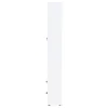 Coaster Fine Furniture 953477 Hawthorne - 4-Shelf Glass Door Tall Cabinet With Drawers - White