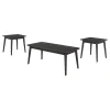 Coaster Fine Furniture 708490 Radley - 3 Piece Rectangular Coffee Table Set - Black