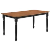 Coaster Fine Furniture 183041-S7 Hollyoak - 7 Piece Rectangular Dining Set - Walnut And Black