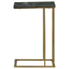 CoasterEssence 936035 Vicente - Marble Top C-Shaped Sofa Side Table - Green