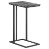 CoasterEssence 936034 Vicente - Marble Top C-Shaped Sofa Side Table - Gray