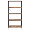 CoasterEveryday 801542 Analiese - 4-Shelf Bookshelf - Rustic Nutmeg