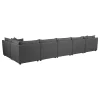 Coaster Fine Furniture 551681-SET Sasha - 6 Piece Upholstered Modular Sectional - Barely Black