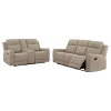 Coaster Fine Furniture 610281-S2 Brentwood - 2 Piece Upholstered Reclining Sofa Set - Taupe
