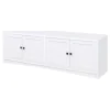 Coaster Fine Furniture 724113-SET Laughlin - 3 Piece Entertainment Center TV Stand - White