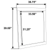 Coaster Fine Furniture 225064 Trenton - Dresser Mirror - Rustic Cream