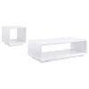 Coaster Fine Furniture 710768-S2 Paseo - 2 Piece Coffee And End Table Set - White High Gloss
