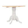 CoasterEveryday 4241 Allison - Round Drop Leaf Extension Dining Table - White