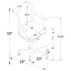 CoasterEssence 100952 Mitchell - Upholstered Swivel Dining And Game Chair - Amber