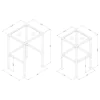 CoasterEssence 901073 Leilani - 2 Piece Glass Top Nesting Table Set - Black