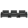 Coaster Fine Furniture 609531PT Collins - 5 Piece Power Reclining Home Theater Seating - Dark Gray