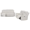 Coaster Fine Furniture 610151P-S2 Kennett - 2-Piece Chenille Power Reclining Sofa Set - Ivory