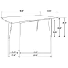 CoasterEveryday 105351-S7 Malone - 7 Piece Rectangular Dining Table Set - Dark Walnut