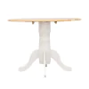CoasterEveryday 4241 Allison - Round Drop Leaf Extension Dining Table - White