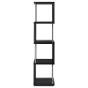CoasterEveryday 801419 Baxter - 4-Shelf Bookshelf - Black And Chrome