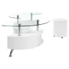 Coaster Fine Furniture 703400B3 Buckley - Stool, Box 3 of 3 - White High Gloss