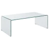 CoasterEssence 705328 Ripley - Rectangular Tempered Bent Glass Coffee Table - Clear