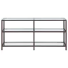 CoasterEssence 801018 Kate - Console Bookcases - Black Nickel