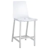 CoasterEssence 100265 Juelia - Counter Chair (Set of 2) - Chrome And Clear Acrylic