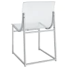 Coaster Fine Furniture 121182 Adino - Acrylic Dining Side Chair (Set of 2) - Chrome