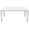 CoasterElevations 193001 Pauline - Rectangular Glass Top Dining Table - Chrome