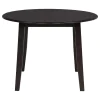 Coaster Fine Furniture 150350 Catley - 5 Piece Round Drop Leaf Dining Table Set - Dark Coffee
